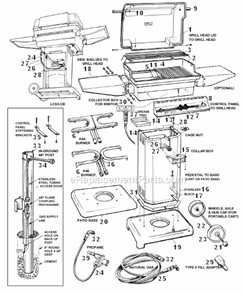 Page B Diagram and Parts List for K40  PGS Grill Grill